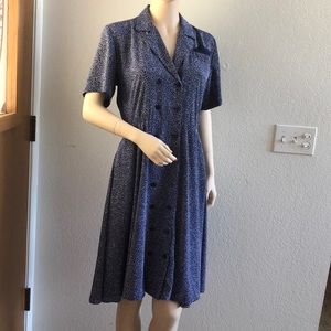 Vintage Liz Claiborne A Line Midi Dress